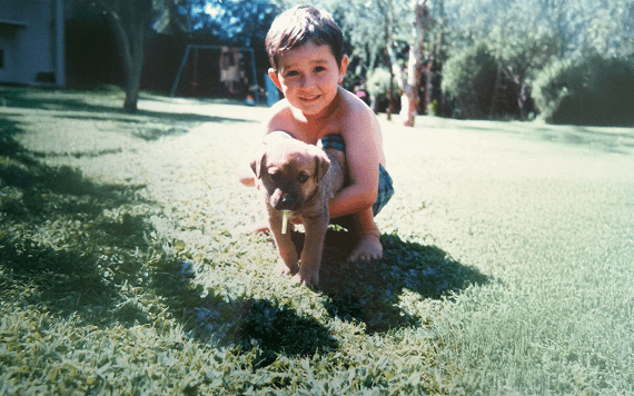 Little me, and my childhood bestie